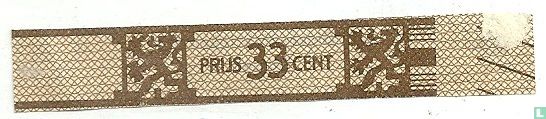 Prijs 33 cent - (Achterop: Agio sigarenfabrieken N.V. Duizel) - Image 1