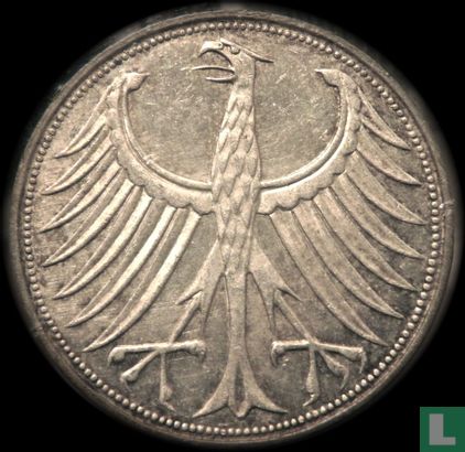 Germany 5 mark 1957 (D) - Image 2
