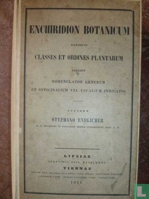 Enchiridion botanicum exhibens classes et ordines plantarum accedit nomenclatur generum et officinalium vel usualium indicatio - Image 1