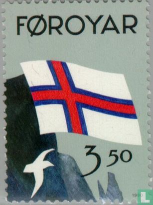 50 years flag of Faroe Islands