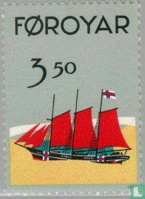 50 Jahre Färöer Flagge