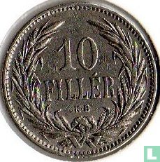 Hungary 10 filler 1894 - Image 2