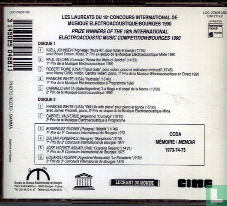 Les laureats de 18e concours international de musique électroacoustique/Bourges 1990 - Image 2
