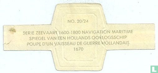 Spiegel van een Hollands oorlogsschip 1670 - Afbeelding 2