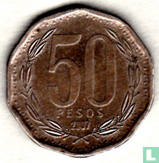 Chile 50 Peso 2007 - Bild 1