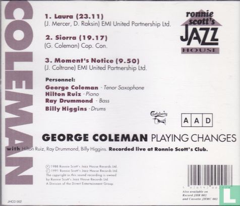 George Coleman playing changes - Image 2
