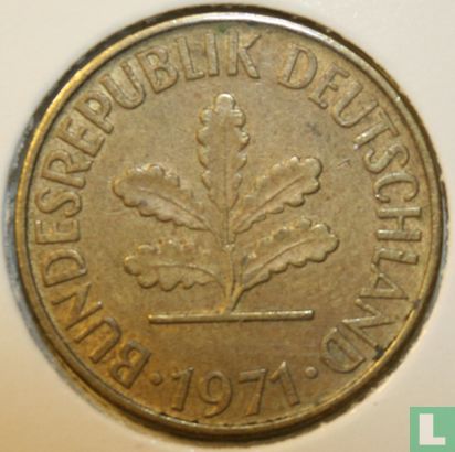 Duitsland 10 pfennig 1971 (G) - Afbeelding 1