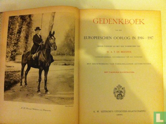 Gedenkboek van den Europeeschen oorlog in 1916-1917 - Image 2