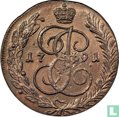 Rusland 5 kopeken 1791 (EM) - Afbeelding 1