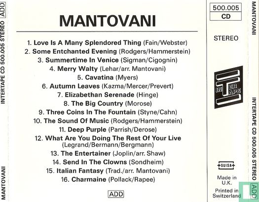Mantovani and his Orchestra <> - Afbeelding 2