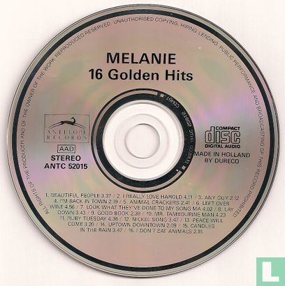 Melanie 16 Golden Hits - Afbeelding 3