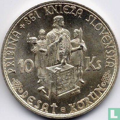 Slovakia 10 korun 1944 (type 1) "Prince Pribina" - Image 2