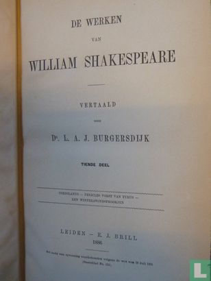 De werken van William Shakespeare 10 - Image 3
