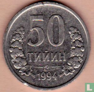 Oezbekistan 50 tiyin 1994 (zonder parelrand) - Afbeelding 1