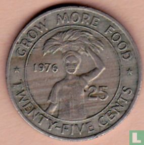 Liberia 25 cents 1976 "FAO" - Image 1