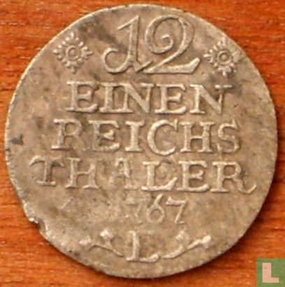 Pruisen 1/12 thaler 1767 (E) - Afbeelding 1