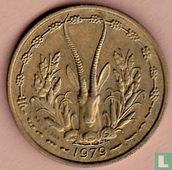 États d'Afrique de l'Ouest 25 francs 1979 - Image 1