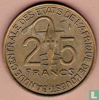 États d'Afrique de l'Ouest 25 francs 1979 - Image 2