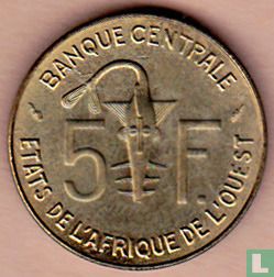 West-Afrikaanse Staten 5 francs 1978 - Afbeelding 2