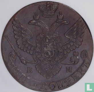 Russie 5 kopecks 1790 (EM) - Image 2