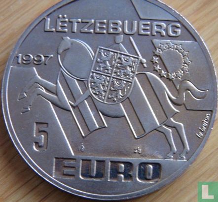 Luxemburg 5 Euro 1997 "Michel Lentz" - Bild 1