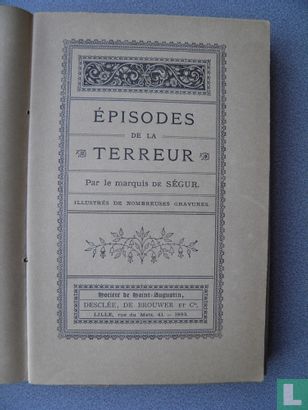 Episodes de la terreur - Afbeelding 1