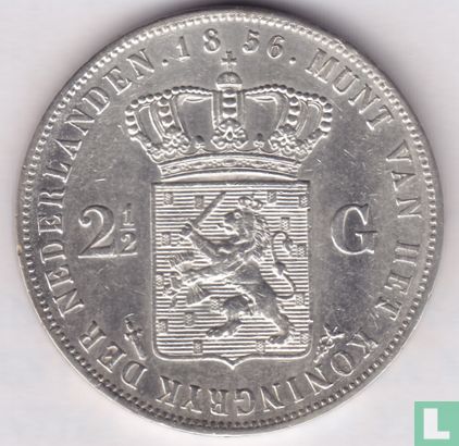 Nederland 2½ gulden 1856 - Afbeelding 1