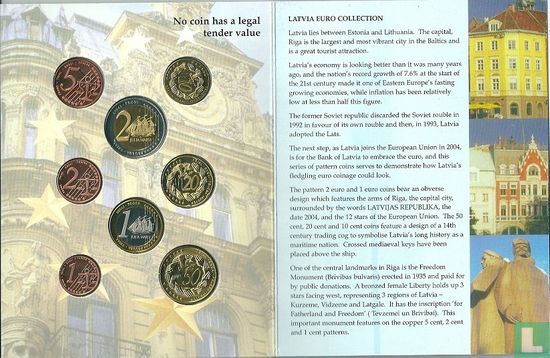 Letland euro proefset 2004 - Afbeelding 3
