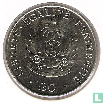Haïti 20 centimes 1991 - Afbeelding 2