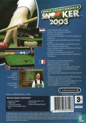 World Championship Snooker 2003 - Image 2