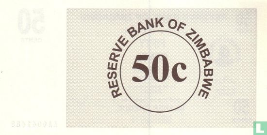 Zimbabwe 50 Cents 2006 - Image 2