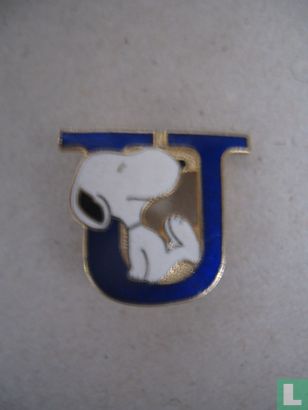 U (Snoopy) [bleu]