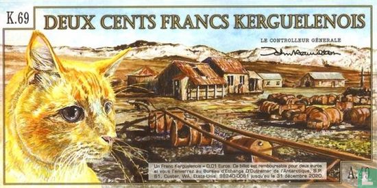 Archipel der Kerguelen 200 Francs - Afbeelding 2