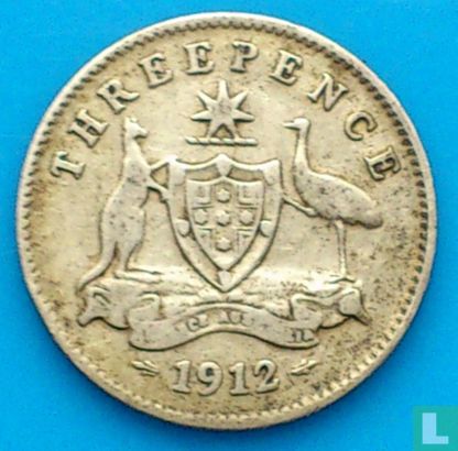 Australie 3 pence 1912 - Image 1