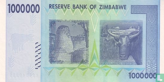 Zimbabwe 1 Million Dollars 2008 - Afbeelding 2