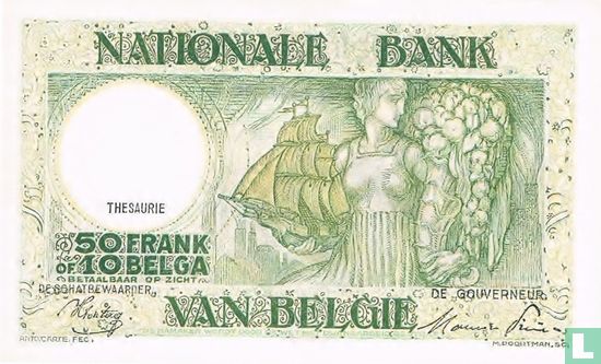 Belgium 50 Frank/10 Belga - Image 2