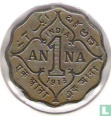 Brits-Indië 1 anna 1913 - Afbeelding 1