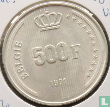Belgium 500 francs 1991 (NLD) "40 years Reign of King Baudouin" - Image 1