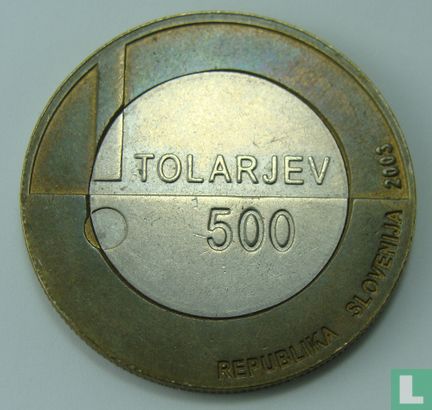 Slovenia 500 tolarjev 2003 "Year of Disabled people" - Image 1