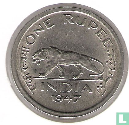 Brits-Indië 1 rupee 1947 (Lahore) - Afbeelding 1