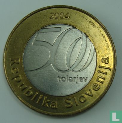 Slovenia 500 tolarjev 2004 "250th anniversary Birth of Jurij Vega" - Image 1