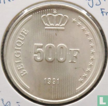 Belgium 500 francs 1991 (FRA) "40 years Reign of King Baudouin" - Image 1