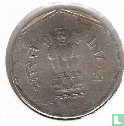 Indien 1 Rupee 1991 (Calcutta) - Bild 2