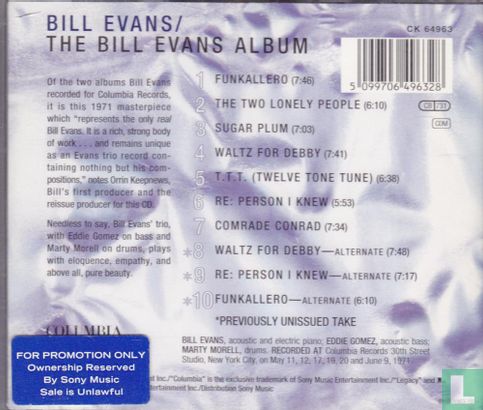 The Bill Evans Album  - Afbeelding 2