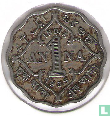 Brits-Indië 1 anna 1935 (Calcutta)  - Afbeelding 1
