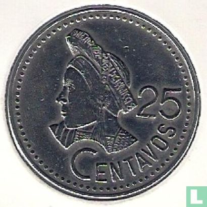 Guatemala 25 centavos 1987 - Image 2