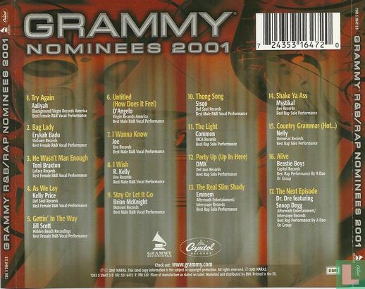 Grammy R&B/Rap Nominees 2001 - Image 2