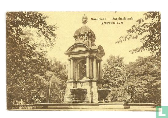 Monument - Sarphatiepark - Amsterdam - Afbeelding 1