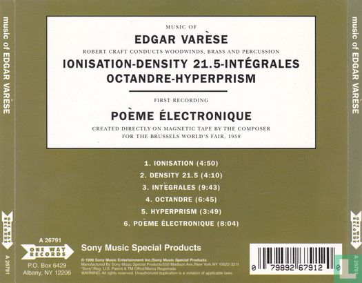 Music of Edgar Varèse - Afbeelding 2