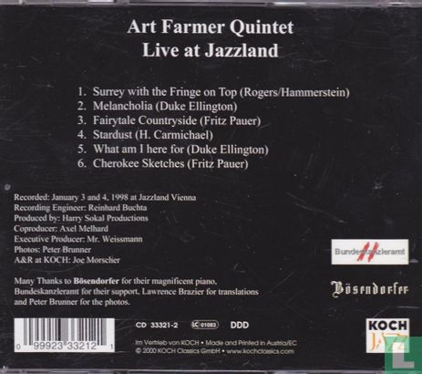 Art Farmer Quintet Live at Jazzland  - Image 2